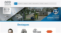 Desktop Screenshot of neoaluminio.com.br