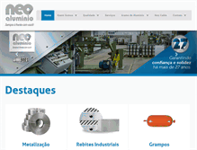 Tablet Screenshot of neoaluminio.com.br